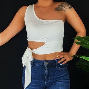 Tie One Shoulder Tank